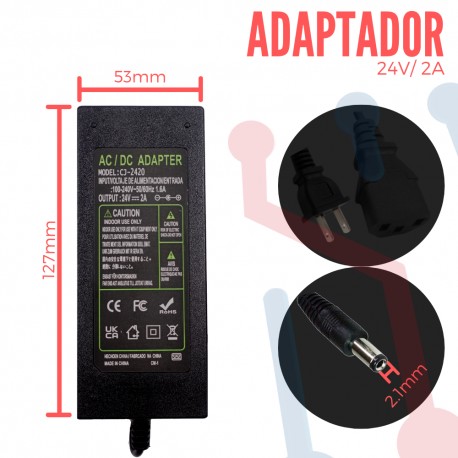 Adaptador de Voltaje 24V 2A