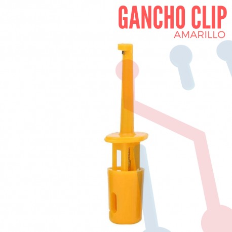 Gancho Amarillo para Sonda de Multímetro