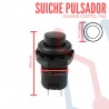Suiche Pulsador Negro NA 12.5mm