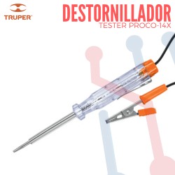 Destornillador Tester 6V-12V DC Truper