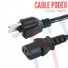 Cable Poder 18 AWG (120cm)