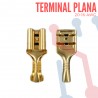 Terminal No Aislada Plana AWG 20-16 (100 UND)