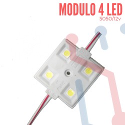 Módulo 4 Led 5050 12V Blanco
