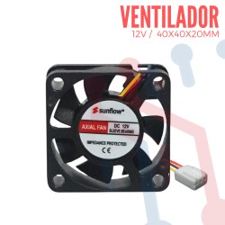 Ventilador 12V 40x40x20mm