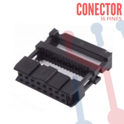 Conector para Cable Ribbon 16 Pines