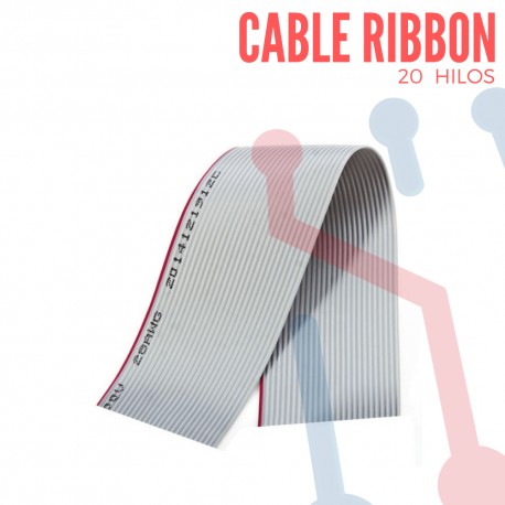 Cable Ribbon 20 Hilos Gris X Metro