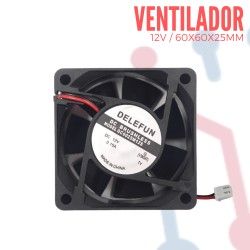 Ventilador 12V 60x60x25mm