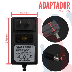 Adaptador de voltaje 24V 2A