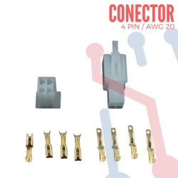 Conector 4 Pines Pareja AWG 20