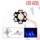 Led 1W Azúl con Disipador
