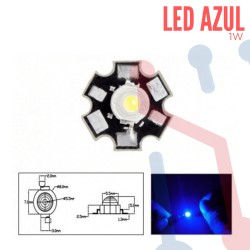 Led 1W Azúl con Disipador