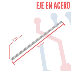 Eje Acero 2x150mm