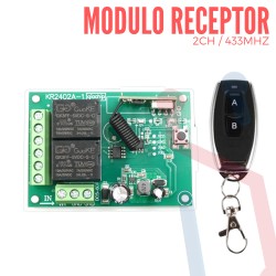 Módulo Receptor 2CH 433Mhz (5 - 50 Vdc)