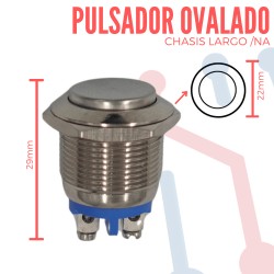 Pulsador Ovalado Alto Chasis Largo NA