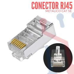 Conector RJ45 Cat.5E Metalico