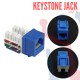 Jack Modular RJ45 CAT6 Azul