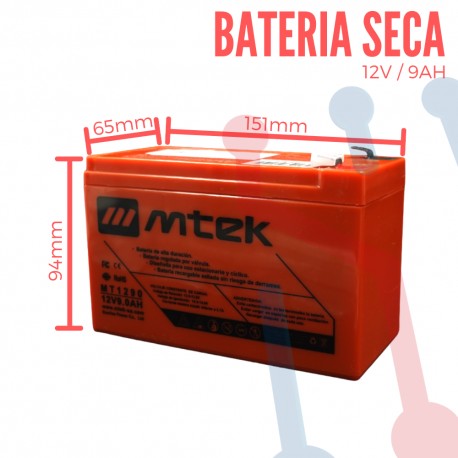 Batería Recargable Sellada 12V 9Ah
