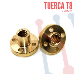 Tuerca T8 para Tornillo Trapezoidal 4 Hilos