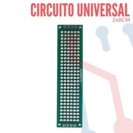 Circuito Impreso Universal 2x8cm