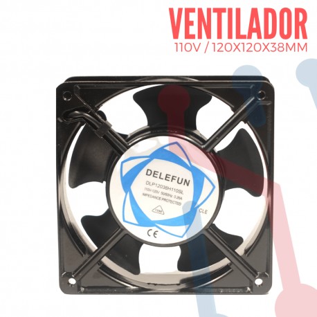 Ventilador 110V 120x120x38mm (Buje)