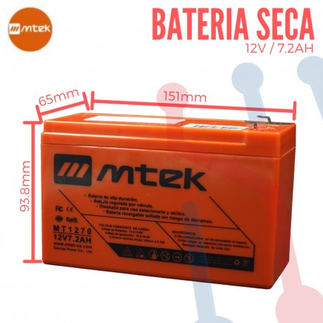 Batería Recargable Sellada 12V 7.2Ah
