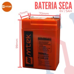 Batería Recargable Sellada 6V 5Ah