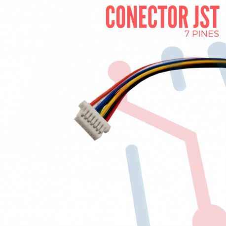 Conector JST GH 7 Pin Hembra de 1.25mm con Cable