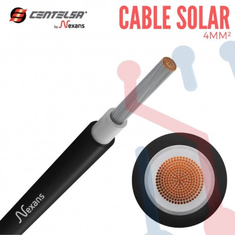 Cable Solar 4mm² Centelsa