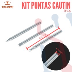 Kit Puntas Macizas para Cautin 45W (3Pcs)