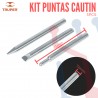 Kit Puntas Macizas para Cautin 100W (3Pcs)