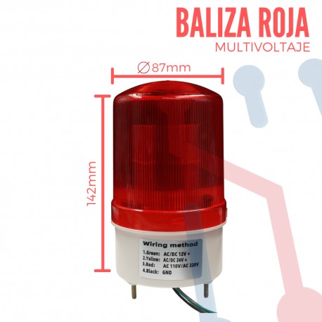 Baliza de Emergencia Multivoltaje