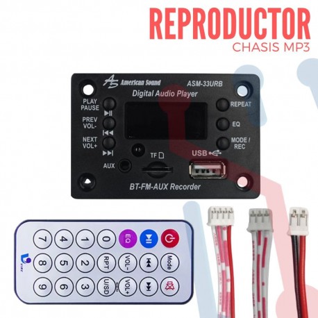 Reproductor MP3 Bluetooth para Chasis