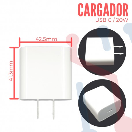 Cargador USB de 20W