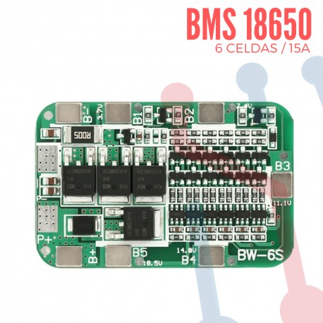 BMS 18650 6S 15A