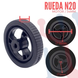 Rueda Para Micro Motorreductor 34mm