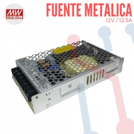 Fuente 12V 12.5A Mean Well