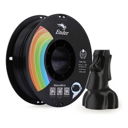 Filamento PLA 3D Negro 1Kg 1.75mm