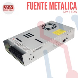 Fuente 12V 50A Mean Well