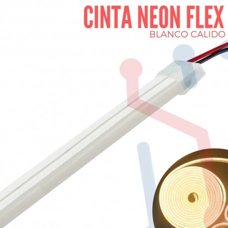 Cinta Neón Flex Blanco Cálido X Metro