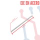 Eje Acero 2 x120 mm