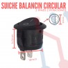 Suiche Balancin Negro 2 Pin 10A