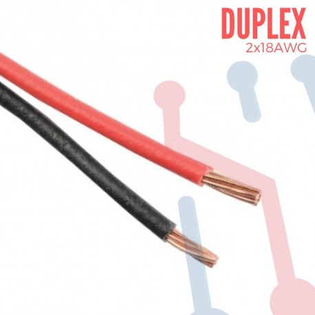 Cable Duplex 2X18 AWG Polarizado X Metro