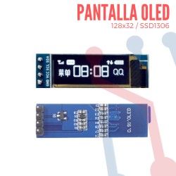 Pantalla Oled Blanco 0.91" SSD1306