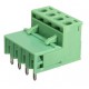 Bornera Desarmable 4PIN 5mm Verde