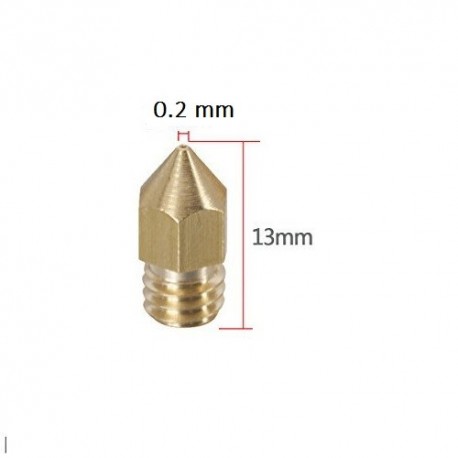 Boquilla Extrusor 0.2mm 1.75mm