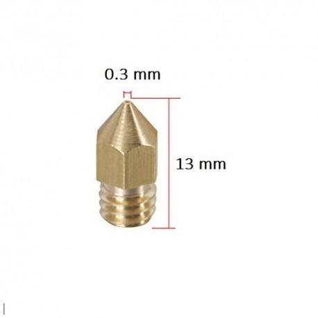 Boquilla Extrusor 0.3mm 1.75mm