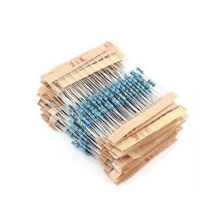 Kit de Resistencias de Precisión 1/4W 300PCS