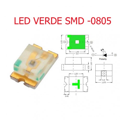 Led Verde SMD 0805