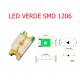 Led Verde SMD 1206