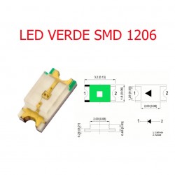 Led Verde SMD 1206